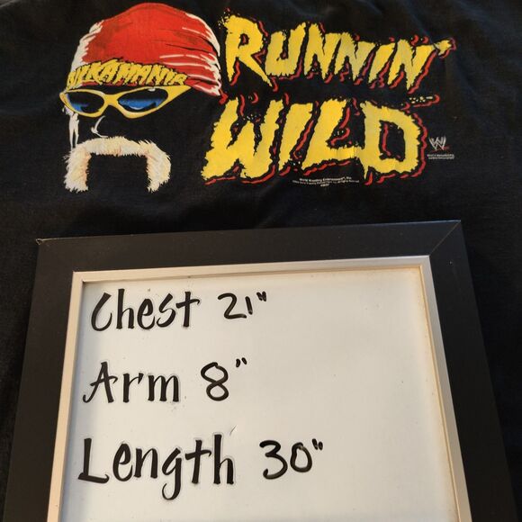 Vintage Hulk Hogan T Shirt WWE Hulkamania Runnin’ Wild Tee Size Large - Picture 7 of 7